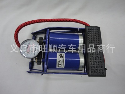 Supply Double Tube Foot Tire Pump, Manpower Air Pump, Air Pump, Charging Cylinder