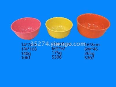 Melamine tableware Melamine color bowl large amount of spot stock low price to deal with petrin stock bowl