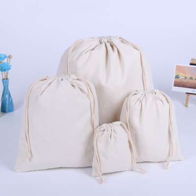 Cotton eco-friendly canvas bundle pocket customization