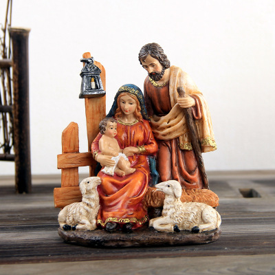 Foreign trade exports western religious series character resin handicrafts Christian supplies manager set pieces to make