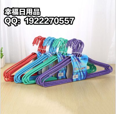 The factory increases and thickens 46cm metal-impregnated clothes hangers for adult anti-skid clothes hangers