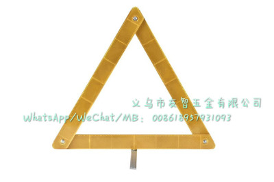 Triangle reflective sign triangle warning rack