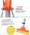 Rubber-cotton mop multifunctional household sponge mop free from hand washing lazy to drag stainless steel rod double