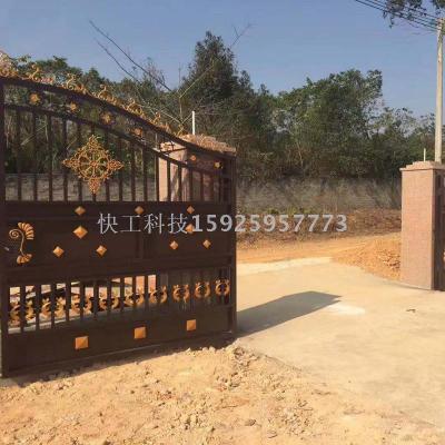 Iron gate European courtyard gate villa door