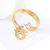 2019 New Boutique European and American Fashion Metal Trend Simple Versatile Exaggerated Dignified Generous Style Bangle Bracelet