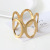 New Boutique European and American Fashion Metal Trend Simple Versatile Exaggerated Dignified Generous Style Bangle Bracelet