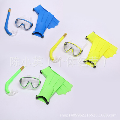 Selling outdoor snorkeling suit diving goggles three-piece mask snorkeling tube suit snorkeling sanbao