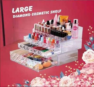 Display rack for new large-size cosmetics storage box