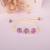 Lady natural and dry flower bracelet plant glass ball snow bead flower bud bud bud is acted the role of article of true flower hand is acted the role of