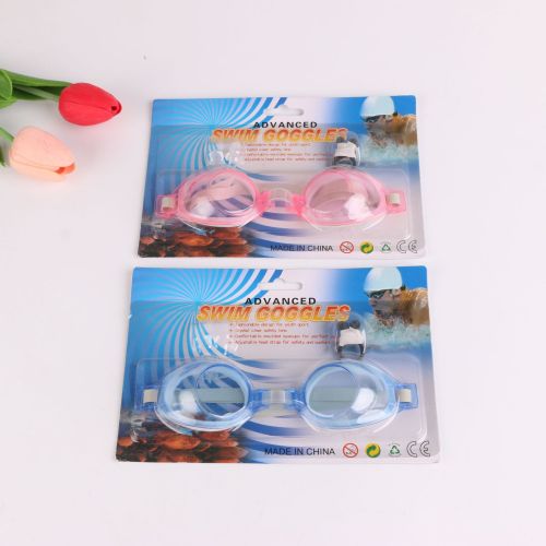 factory in stock wholesale hd plain large frame waterproof non-fogging swimming glasses unisex swimming goggles 1