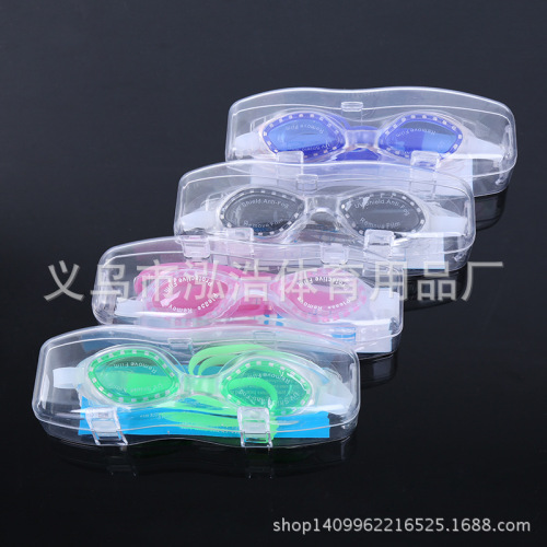 factory direct sales new swimming goggles children adult candy color swimming glasses waterproof anti-fog hd swimming product 1
