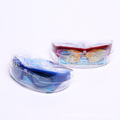 Sell silicone goggles adult waterproof, anti - fog uv goggles electroplated wear - resistant game glasses wholesale