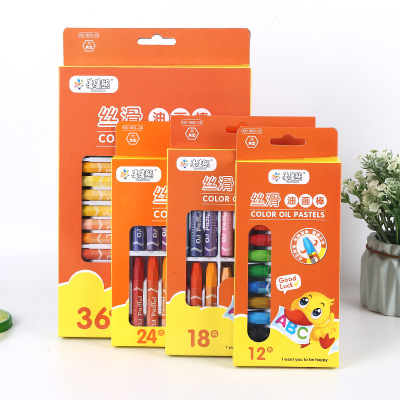 12 Colors Children's Crayons Wholesale Baby Painting Graffiti Oil Painting Brush Student Stationery Environmental Protection Crayon Customization