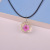 Korean retro real flower double color daffodil necklace natural handmade jewelry spring and autumn dry flower pendant accessories