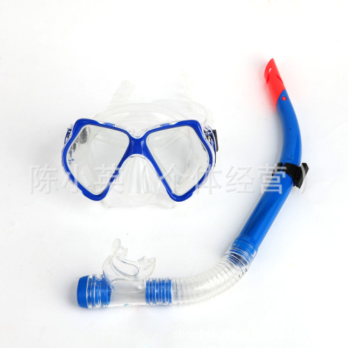 factory direct sales genuine tempered glass diving mask dry breathing tube submersible equipment water sports goods 1