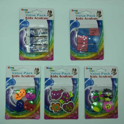 Stationery set rubber set cartoon rubber