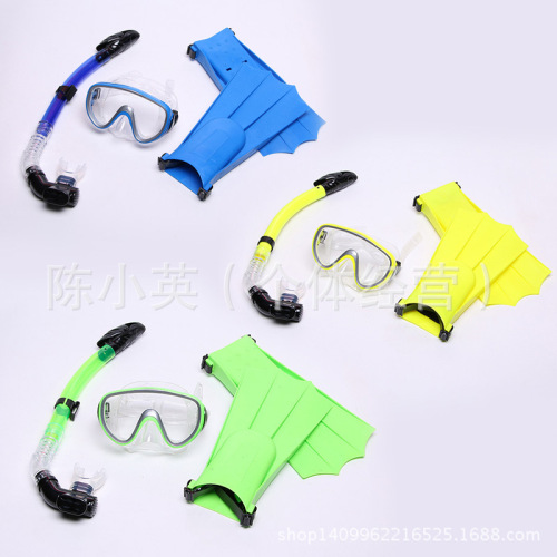 swimming snorkeling three pieces diving mask full-dry breathing tube set outdoor diving set equipment wholesale 1