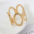 New Boutique European and American Fashion Metal Trend Simple Versatile Exaggerated Dignified Generous Style Bangle Bracelet