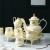 New jingdezhen tang dynasty ceramic 8 ivory yellow water ceramic water ceramic tea set coffee set cup