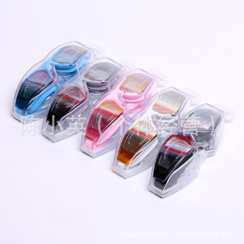hot selling silicone swimming goggles adult waterproof anti-fog swimming goggles plating uv protection reflective swimming goggles wholesale 1