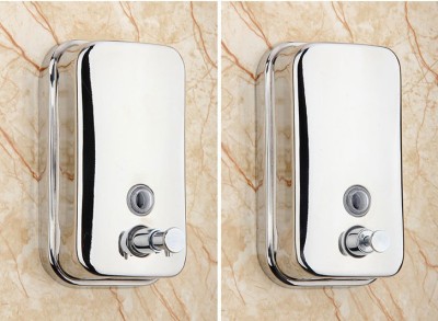Stainless Steel Soap Dispenser Wall-Mounted Soap Dispenser Hand Sanitizer Hair & Body Shampoo Box Detergent