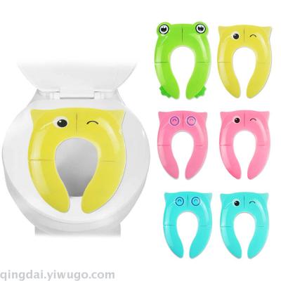 Folding potty seat folding potty seat with infant cartoon folding toilet seat