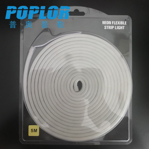 flexible led light strip 5 m set 12v soft light strip 2835 neon tube 612 1 m 120 lamp white/blue
