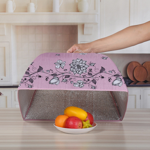 Natural Living Foldable Insulation Food Cover Square Table Cover Aluminum Film Food Cover Dustproof Vegetable Cover Vegetable Cover