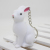 Yongyi Creative Gift Moon Rabbit Led Sound Luminous Keychain Automobile Hanging Ornament Activity Small Gift Crafts