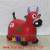 Wholesale Inflatable Horse Music Painted Jumping Horse Cartoon Inflatable Toy PVC Inflatable Animal Horse Cow Deer Etc