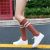 Internet Hot Combed Cotton Double Needle Bunching Socks Parallel Bars Double Needle Knee Length Socks Women's Mid-Calf Length Sock