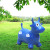 Children Colorful Painting Music Jumping Cow Children 'S Inflatable Toy Plus-Sized-Large Thickened Jumping Cow Baby Outdoor Environmental Protection Mount