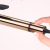 Curling iron electroplate rose gold ribbon clip curling iron tourquet ceramic curling iron magic tool