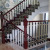 Customized aluminum art stair aluminum alloy handrail column home decoration villa interior double column stair accessories