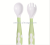 Baby Eat Learning Training Spoon Pp Elbow Meal Spoon Head Tilt Children Fork and Spoon Flexible Bent Spoon Crooked Handle Spoon Fork
