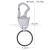 Creative New Keychain Men's Simple High-End Stainless Steel Waist Hanging Car Key Chain Pendant Creative Gift