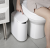 Nordic home Japanese simple bathroom kitchen large cover press type pop cover garbage cans
