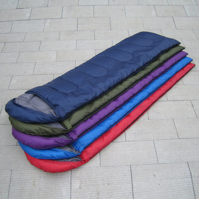 Wholesale Envelope Hooded Sleeping Bag Camping Outdoor Camping Sleeping Bag Adult Warm-Keeping and Cold-Proof Sleeping Bag Factory Direct Sales