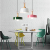 Nordic chandelier modern simple dining room solid wood creative desk lamp macaron personality aluminum lamp