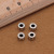 S925 Yintai silver loose bead six word word separated bead DIY bead material Buddha bead accessories