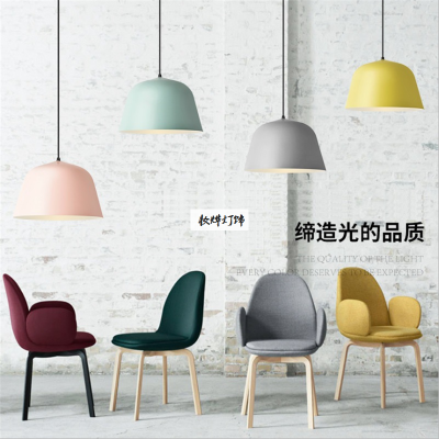 Nordic chandelier simple restaurant lamp creative personality bar cafe lamps macaron lighting decoration