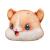 Pillow print Pillow hamster print face Pillow sofa office as plush toy