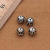 S925 silver silver jewelry DIY hand string accessories 8mm10mm12mm six word word Buddha bead separation bead scattered