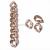 Manufacturers wholesale plating twisted line flat circle chain ring buckle DIY plating chain buckle accessories