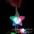 0050 Five-Pointed Star Led Glowing Necklace Hard Material Flash Pendant Football Necklace Flash Heart Hard Material Pendant
