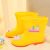 Cartoon non-slip children rain boots boys and girls fashion water shoes rubber boots middle tube baby boots wholesale