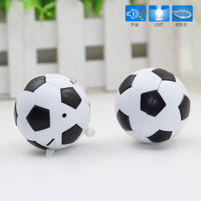 Yongyi Creative Gift [Football] LED Light Sound Luminous Key Chain Accessories Crafts LED Light Wholesale