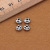 S925 Yintai silver Buddha bead accessories flying saucer beads flat beads diy jewelry accessories