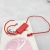 Spot general light white board double square hanging tag rope buckle granule hand needle thread button LOGO customized