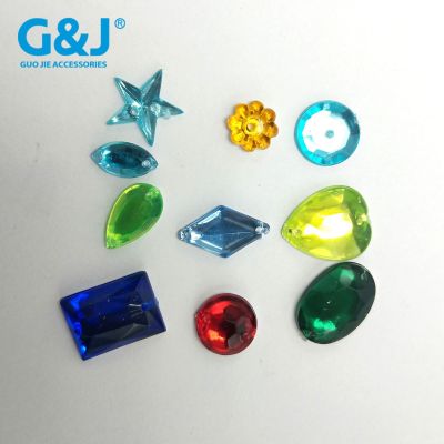 Diy sequins special-shaped color acrylic drill paste bright drill flash paste production materials color package